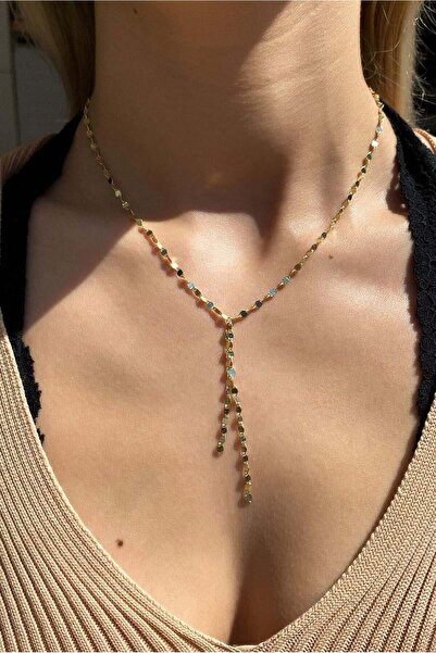 Spossy Silver Jewelry Pullu Zincir Y Kolye