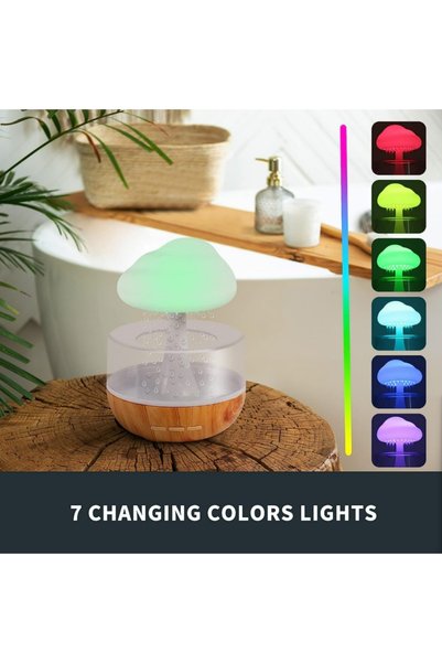CME Rain Cloud Diffuser | Smart Aroma Diffuser and Humidifier with 7 Colors LED Night Lights