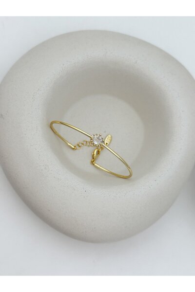 ŞekerAksesuar Özel Seri Zirkon Baget Taşlı Göz Model Kelepçe Bileklik