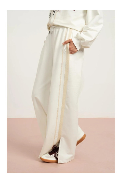 QUEEN KİDS Queenkids Girl's 7881 Trousers Ecru