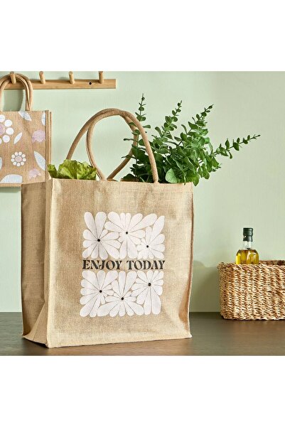 Generic Meadow Jute Lunch Bag