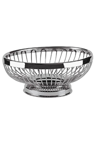 Altınbaşak Oval Stainless Bread Basket, 20X15X7 cm