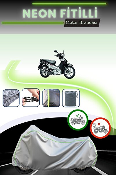 Cemku Cool قماش دراجة نارية متوافق مع هوندا ويف 110 متوافق مع قفل رمادي اللون