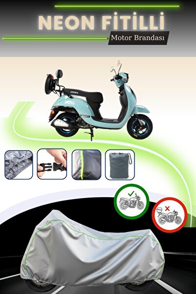 Cemku Cool حقيبة خلفية رمادية نيون قماش مجدّل وقفل غير متوافق مع أورورا AR 50...