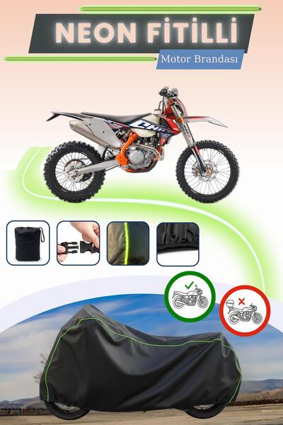 Cemku Cool غطاء محرك متوافق مع KTM 450 EXC-F Six Days من نوع بلاك لوك نيون في...