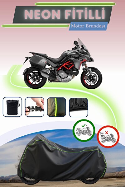 Cemku Cool قفل أسود قماش مجدّل حقيبة ، لا يناسب دراجات دوكاتي مولتيسترادا 126...