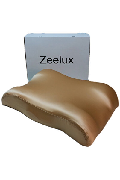 Zeelux Kırışıklık Karşıtı Güzellik Yastığı, Hafızalı Köpük, %100 Saf Dut İpeği Kılıf ile Bambu Astar Cilt