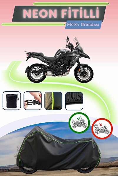 Cemku Cool قفل أسود قماش مجدّل حقيبة، لا يناسب غطاء محرك بينيلي TRK 502