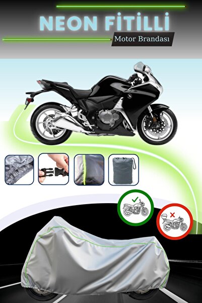 Cemku Cool Gray Neon Corded Fabric Rear Case and Lock Mismatched Honda Vfr 12...