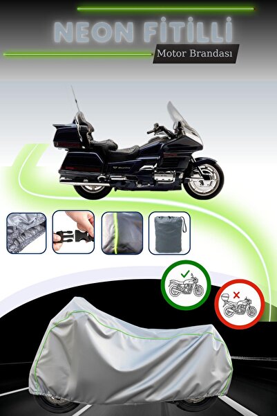 Cemku Cool غطاء محرك رمادي قماش مجدّل حقيبة، غير متوافق مع قفل هوندا جولد وين...