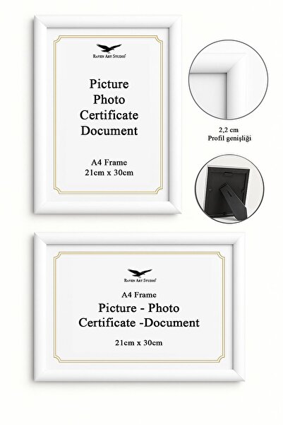 Raven Art Studio Pergamon A4 Ebat 21cm x 30cm Resim Fotoğraf Belge Poster Evr...