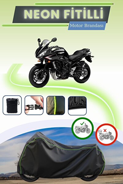 Cemku Cool قفل أسود قماش مجدّل حقيبة، لا يناسب محرك ياماها FZ6 Fazer ABS