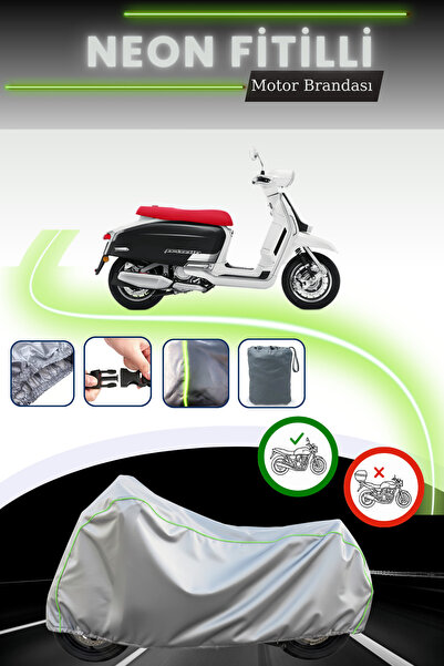 Cemku Cool غطاء محرك لامبريتا G350 باللون الرمادي قماش مجدّل حقيبة، متوافق مع...