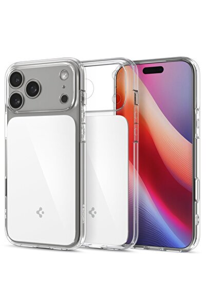 Spigen iPhone 17 Pro ince MagSafe Kılıf Ultra Hybrid T MagFit Glossy White Pa...