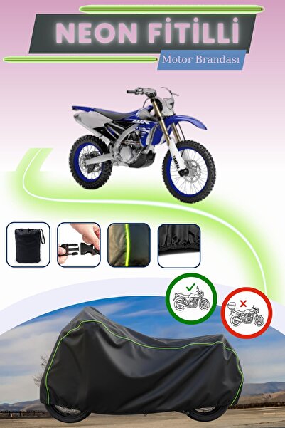 Cemku Cool غطاء محرك أسود قماش مجدّل حقيبة متوافق مع ياماها WR 450 F