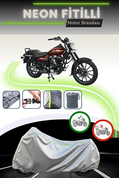 Cemku Cool غطاء دراجة نارية متوافق مع باجاج أفينجر ستريت 150 بلون رمادي متواف...