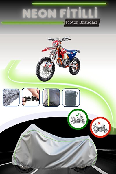 Cemku Cool غطاء محرك رمادي قماش مجدّل حقيبة، متوافق مع KTM 250 EXC Six Days، ...