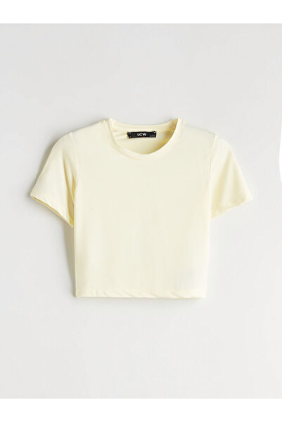 LC Waikiki Sari Crew Neck Girls' T-Shirt and Skirt