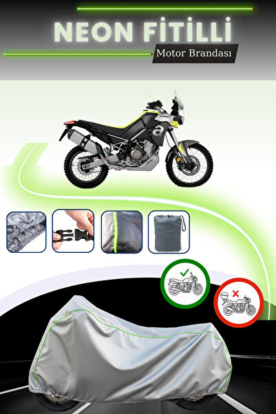 Cemku Cool غطاء دراجة نارية رمادي اللون متوافق مع أبريليا كابونورد 1000 ETV
