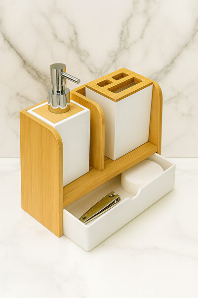 DrBambu Çekmeceli Bambu Sabunluk – Fonksiyonel ve Şık Banyo Sabunluğu