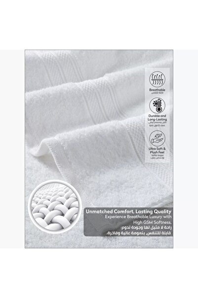 Generic DONETELLA 6-Piece 600 GSM Combed Cotton Bath Towel Set
