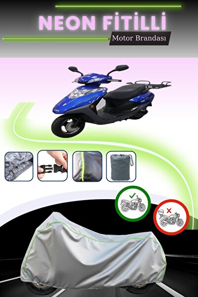 Cemku Cool رمادي قماش مجدّل حقيبة، غطاء محرك كينج موتور سبيكا 50 بدون قفل