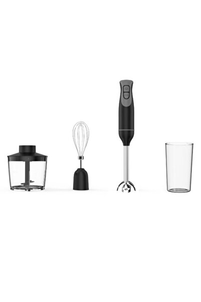 Voltz Blender, tocator și mixer 3 în 1 Oliver OV51112NSC, 600W, 700ml, 2 viteze, Accesorii, Negru