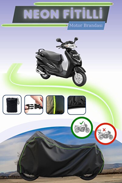 Cemku Cool غطاء محرك متوافق مع نيون فيتيل هيرو ديوت VX 110 باللون الأسود