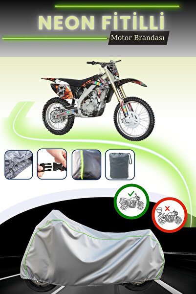 Cemku Cool غطاء محرك رمادي قماش مجدّل حقيبة من نوع كيلت يموثير أباتشي XZ 250R