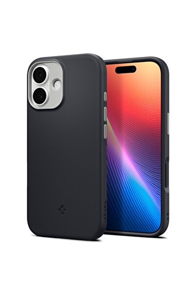 Spigen iPhone 17 Silikon MagSafe Kılıf Nano Pop MagFit Black Sesame Kaymaz Kapak - ACS09992