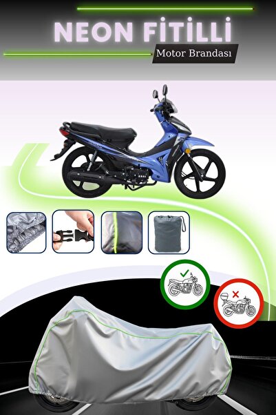 Cemku Cool رمادي قماش مجدّل حقيبة، غطاء محرك كينج موتور KR-50 كابيلا موتور غي...