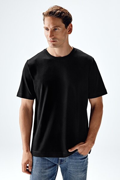 Brix Ανδρικό μπλουζάκι με κοντό μανίκι με μαύρο χρώμα