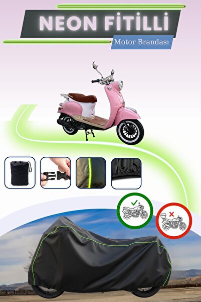 Cemku Cool أسود قماش مجدّل حقيبة، غطاء محرك موتوروكس إفساتين 50 بدون قفل