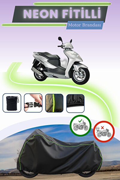 Cemku Cool قفل أسود قماش مجدّل حقيبة، لا يناسب محرك هوندا ديلان 125