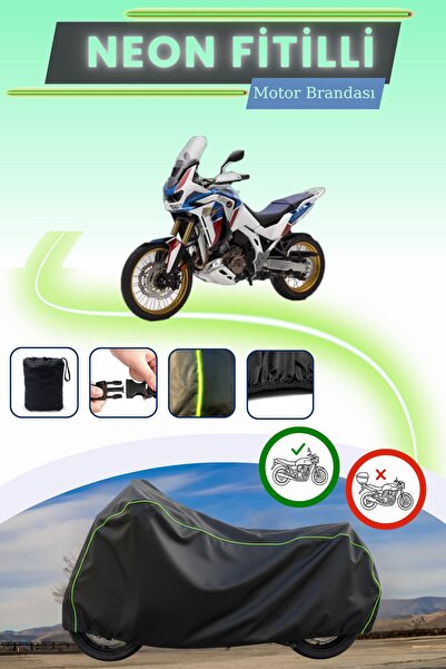 Cemku Cool غطاء محرك أسود قماش مجدّل حقيبة متوافق مع هوندا CRF1100L أفريكا تو...