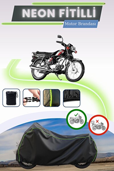 Cemku Cool أسود قماش مجدّل حقيبة، غطاء محرك هوندا هيرو 100 بدون قفل