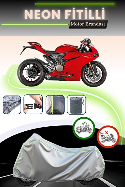 Cemku Cool غطاء محرك رمادي قماش مجدّل حقيبة لدراجة دوكاتي بانيجال قماش مجدّل ...