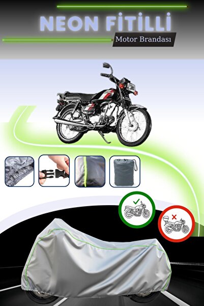 Cemku Cool حقيبة خلفية رمادية نيون قماش مجدّل وقماش محرك متوافق مع هوندا هيرو...