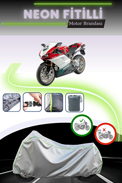 Cemku Cool غطاء محرك دراجة نارية باللون الرمادي قماش مجدّل حقيبة ، غير متوافق...