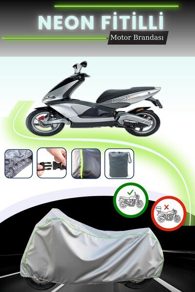 Cemku Cool غطاء محرك رمادي قماش مجدّل حقيبة ، لا يناسب قفل أبريليا إيريا 51