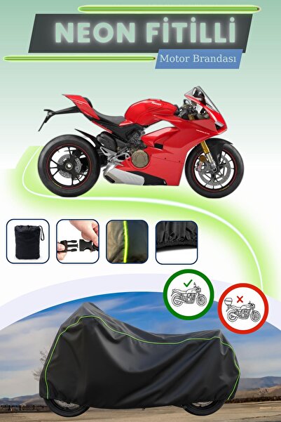 Cemku Cool قفل أسود قماش مجدّل حقيبة متوافق مع دراجة دوكاتي بانيجالي V4 S