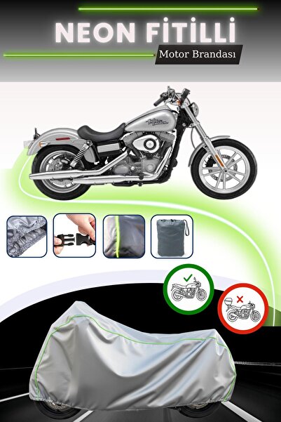 Cemku Cool لافتة دراجة نارية رمادية اللون من نوع Harley-Davidson Dyna Super G...