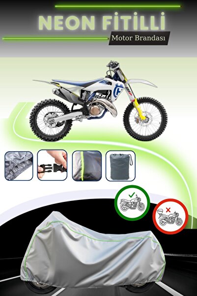 Cemku Cool قماش دراجة نارية رمادي اللون متوافق مع نيون فيتيل هوسكفارنا TC 50 ...