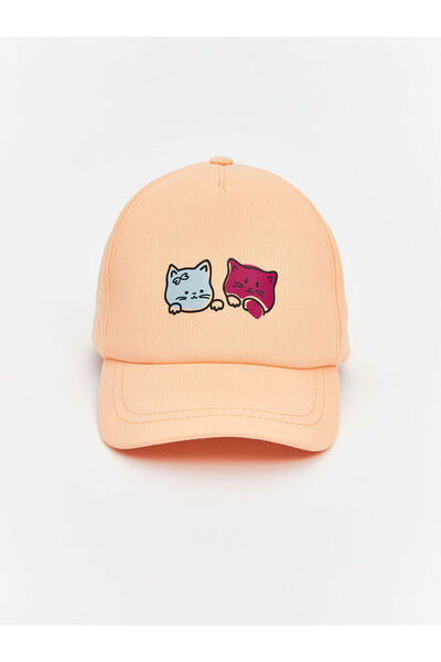 LC Waikiki قبعة دلو وردية مطبوعة للفتيات من مجموعة إلسيفا