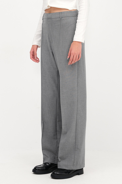 Addax Stitch Detailed Wide Leg Pants Pn8406