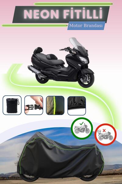 Cemku Cool حقيبة خلفية وقفل باللون الأسود النيون قماش مجدّل غير متوافقة مع سو...