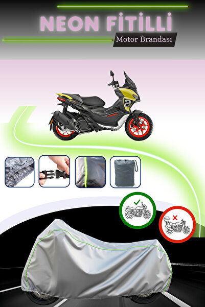 Cemku Cool قماش رمادي اللون متوافق مع نيون فيتيل أبريليا إس آر جي تي 125 متوا...