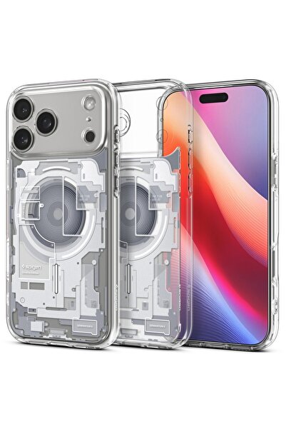 Spigen غطاء حماية رفيع لهاتف iPhone 17 Pro Max مزود بتقنية MagSafe Ultra Hybr...