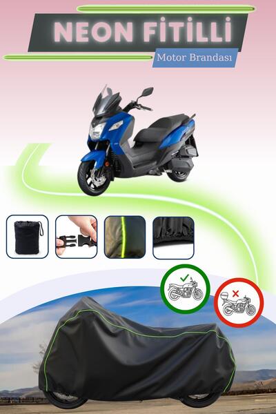 Cemku Cool غطاء محرك متوافق مع نيون فيتيل سيم جويماكس زد بلس 250 باللون الأسود