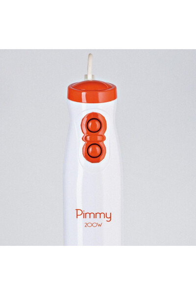 ARIETE Blender PIMMY 0881/00, 200W, 2 speeds, Stainless steel, White/orange